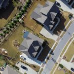 Aerial view of housing neighborhood - 2 homes